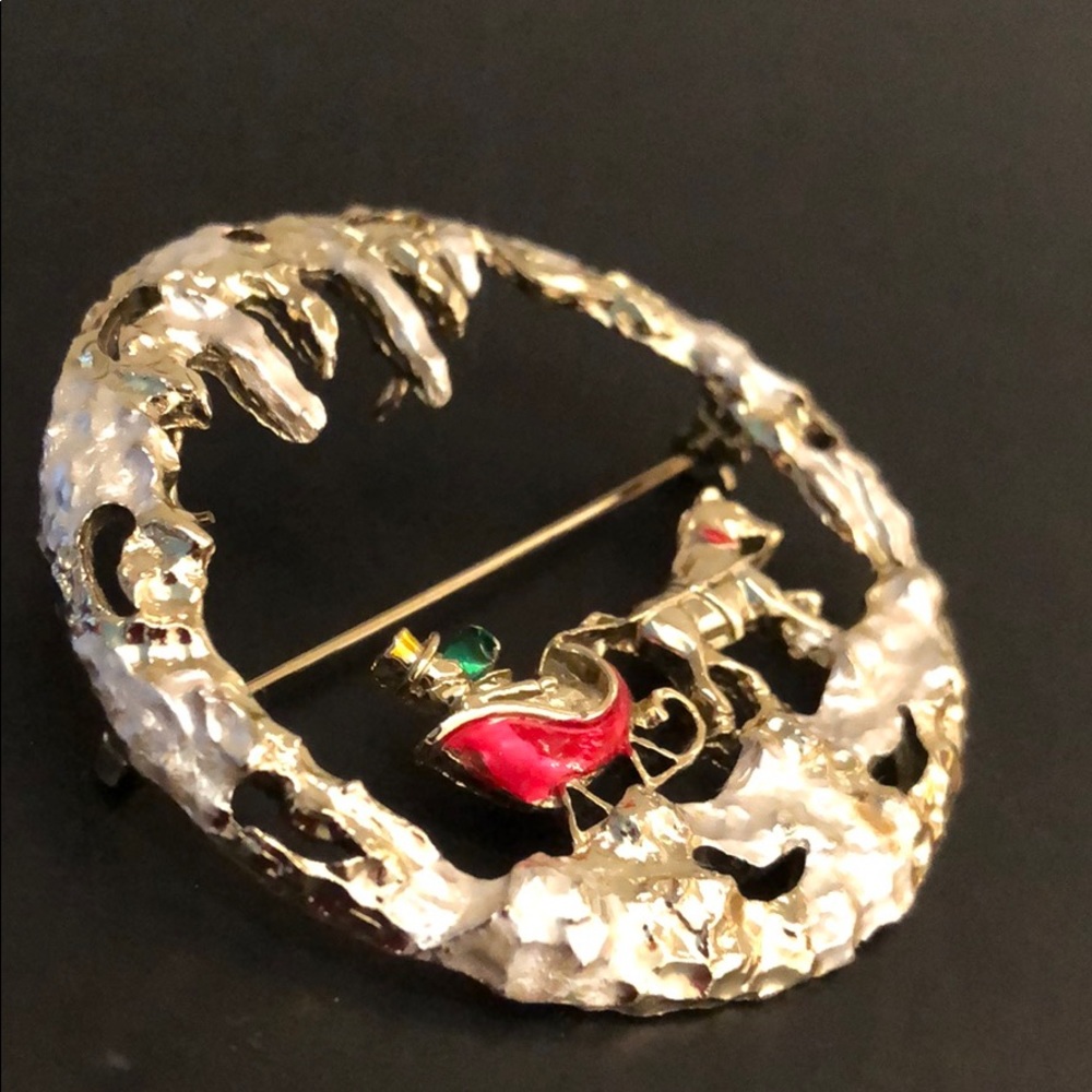 SLEIGH BROACH CIRCLE WITH SLEIGH - Picture 4 of 10